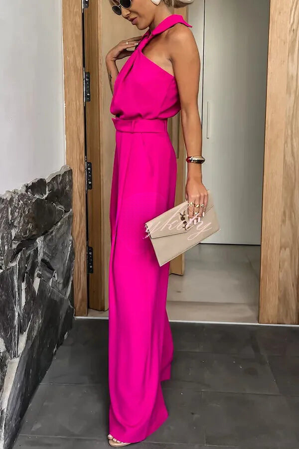 Fiona | Stijlvolle jumpsuit met halterkraagje