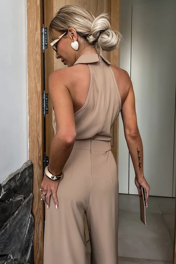Fiona | Stijlvolle jumpsuit met halterkraagje