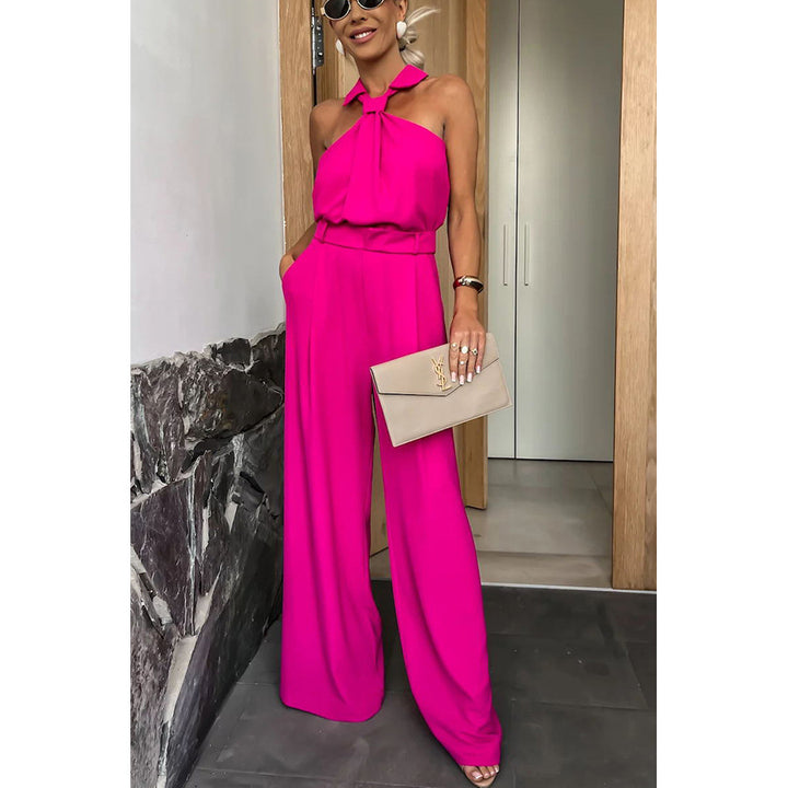Fiona | Stijlvolle jumpsuit met halterkraagje