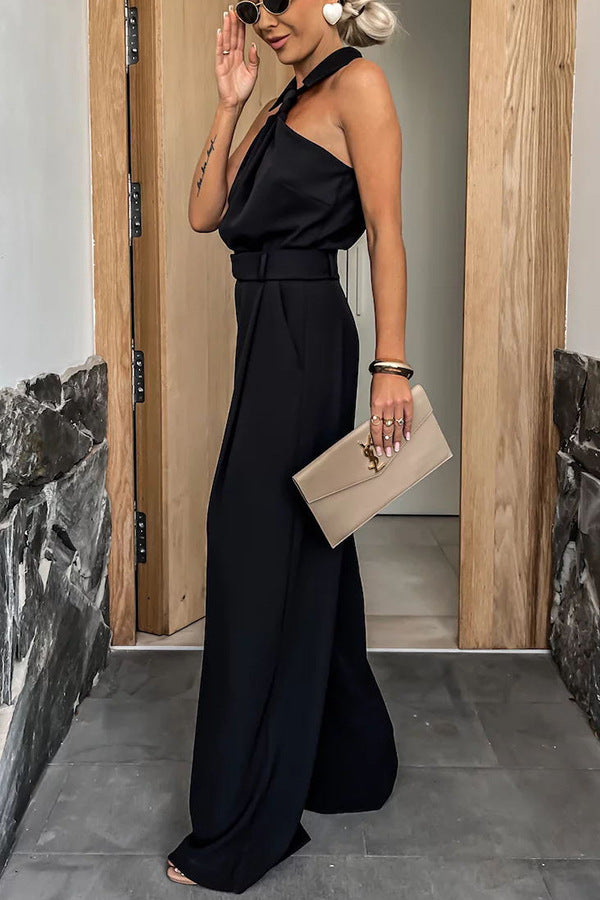 Fiona | Stijlvolle jumpsuit met halterkraagje
